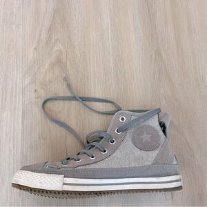 Coverse lined woman’s shoes